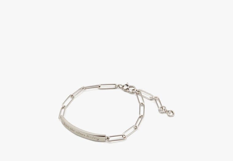 Kate Spade Silver Lining Id Bracelet