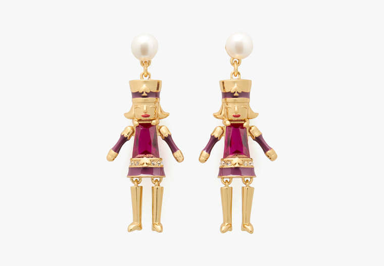 Kate Spade Oh What Fun Nutcracker Earrings