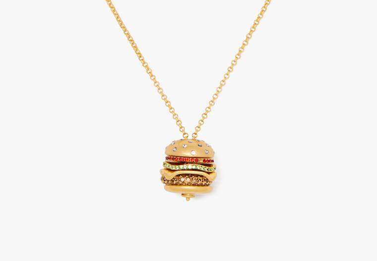 Kate Spade Fast Food Burger Pendant