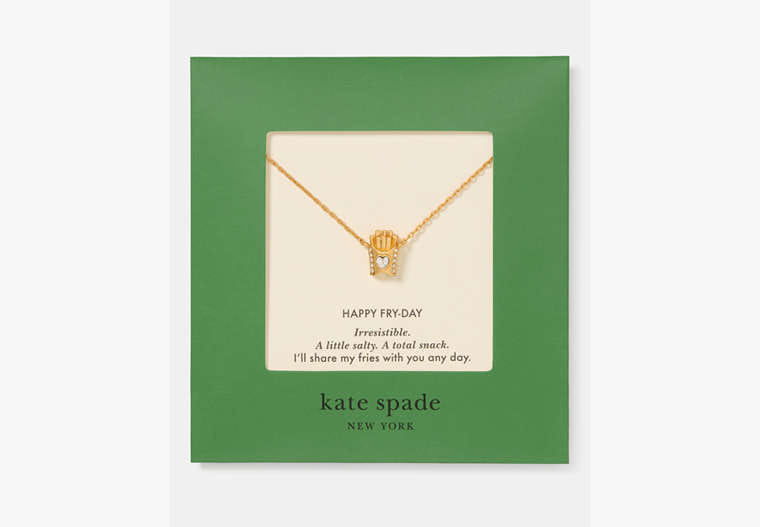 Kate Spade Happy Fry - day Carded Pendant