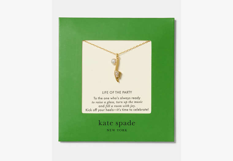 Kate Spade Life Of The Party Carded Pendant