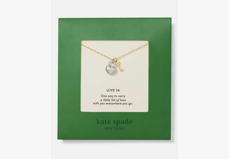 Kate Spade Love Ya Carded Pendant