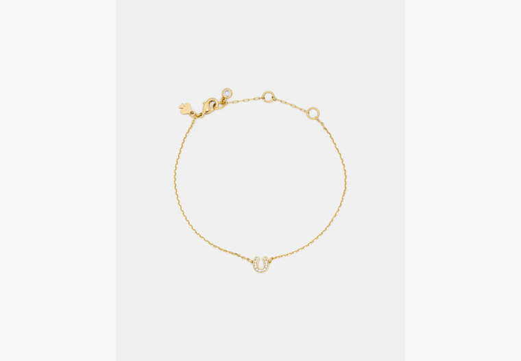 Kate Spade You're A Gem Pave Horseshoe Bracelet