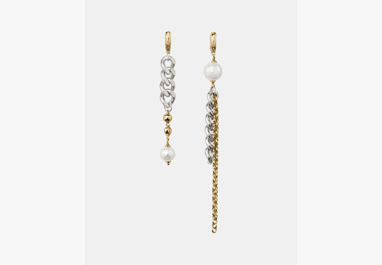 Kate Spade Chain Reaction Asymmetrical Chain Earrings