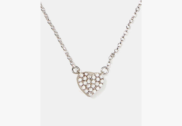 Kate Spade Yours Truly Pave Heart Mini Pendant Necklace