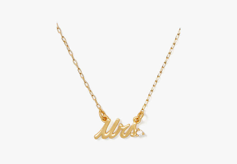 Kate Spade Say Yes Mrs Necklace