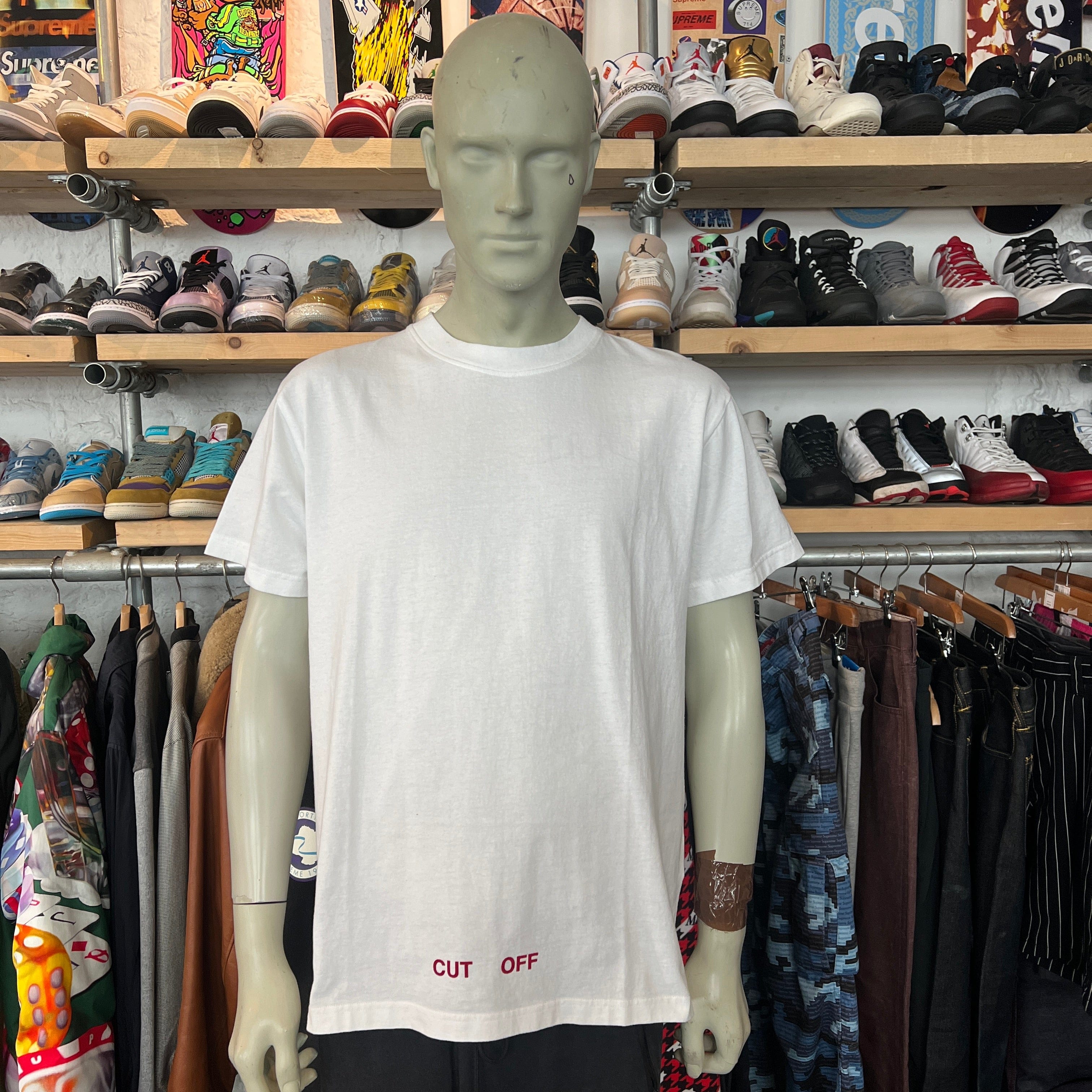 Off White Cut Off T-Shirt