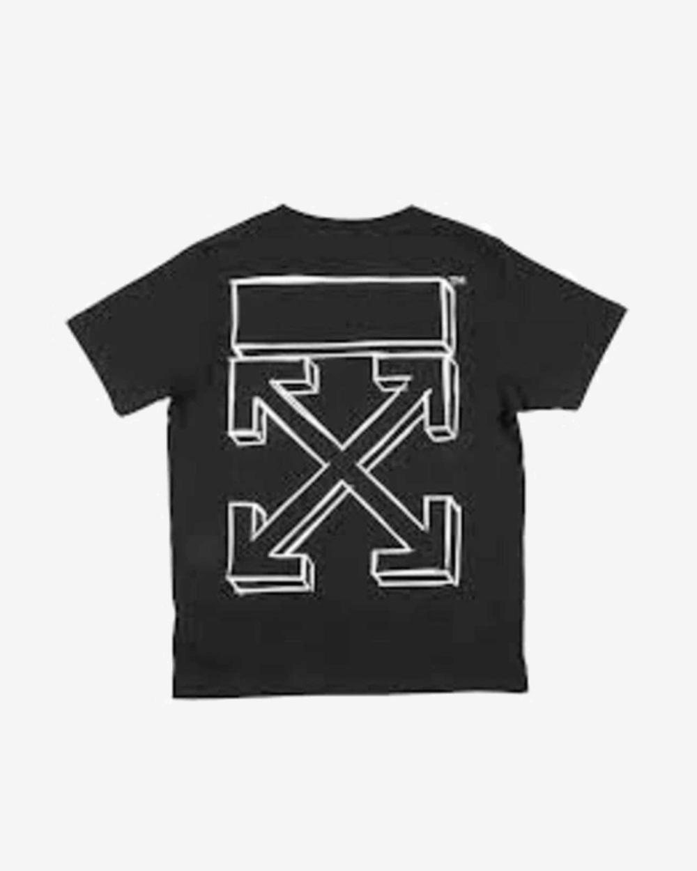 OFF WHITE 3D LINE MARKERS BLACK T-Shirt