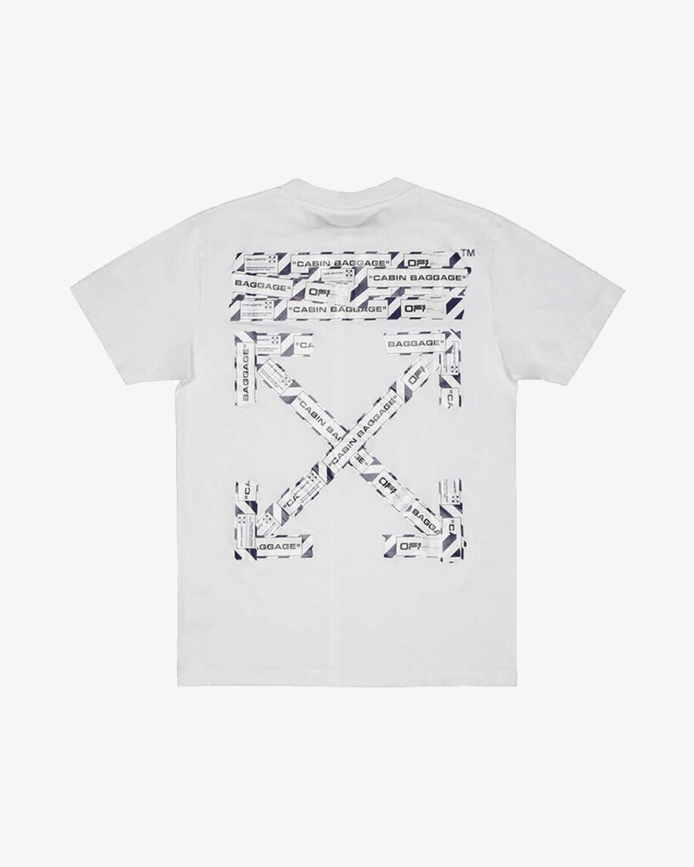 OFF WHITE AIRPORT TAPE LOGO T-Shirt WHITE -