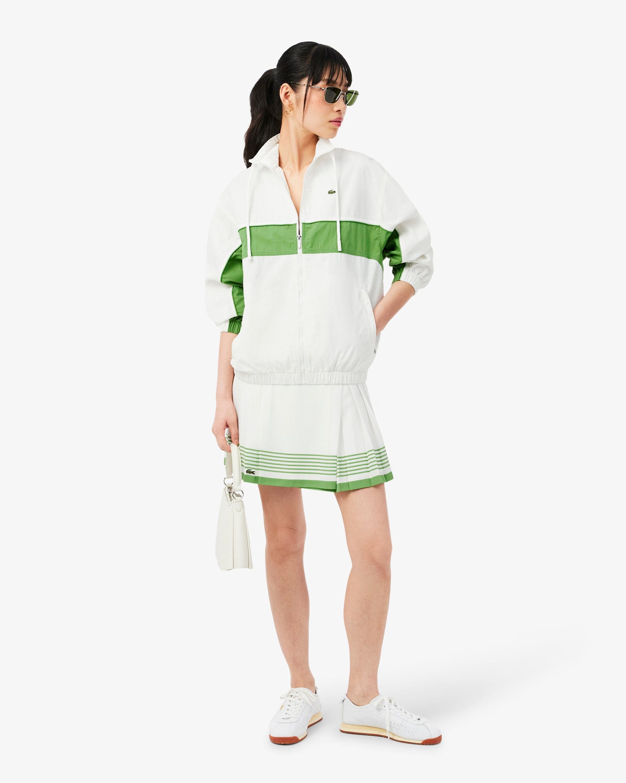 Lacoste Chaqueta ligera con logo Relaxed Lacoste Re - edition para mujer