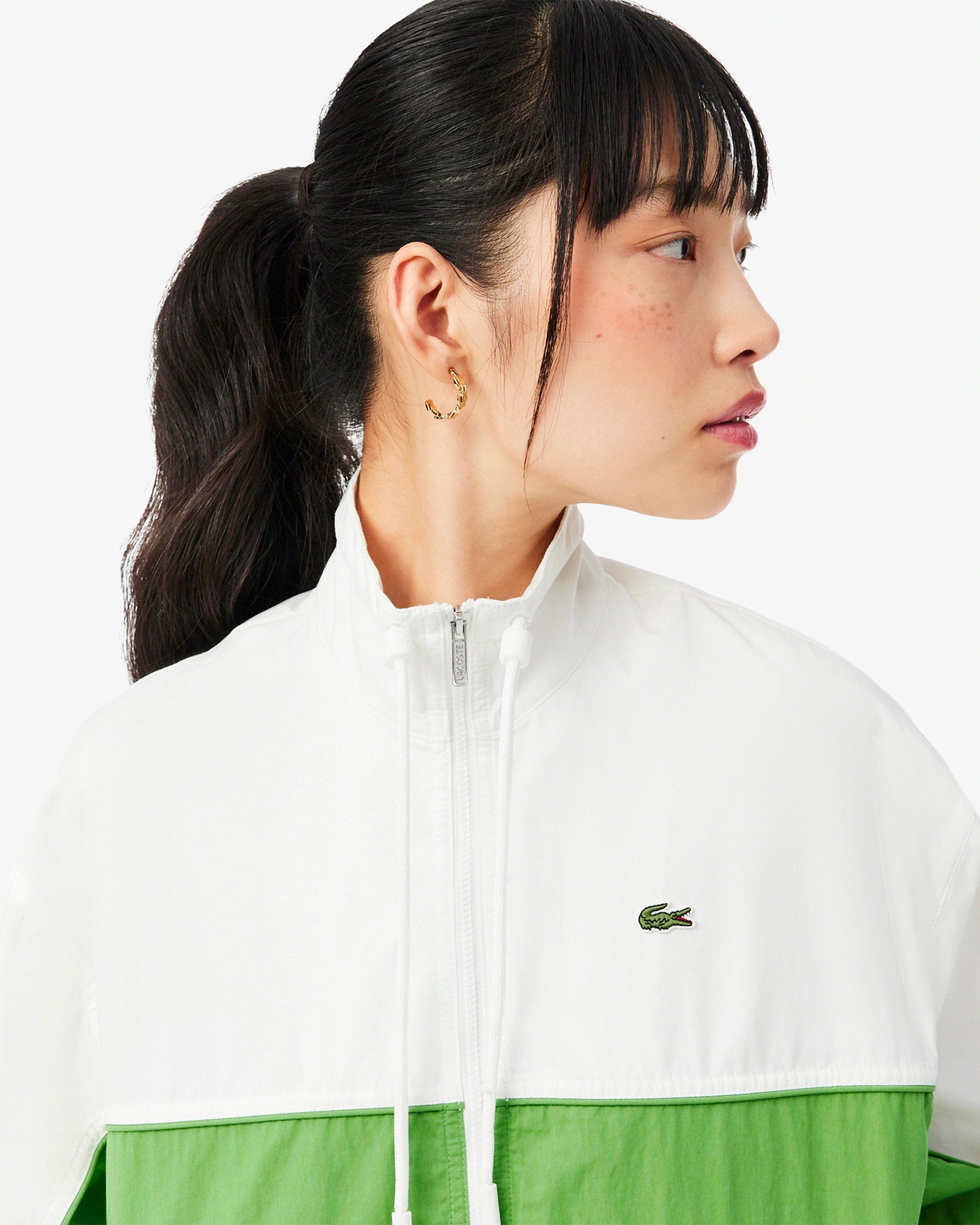 Lacoste Chaqueta ligera con logo Relaxed Lacoste Re - edition para mujer