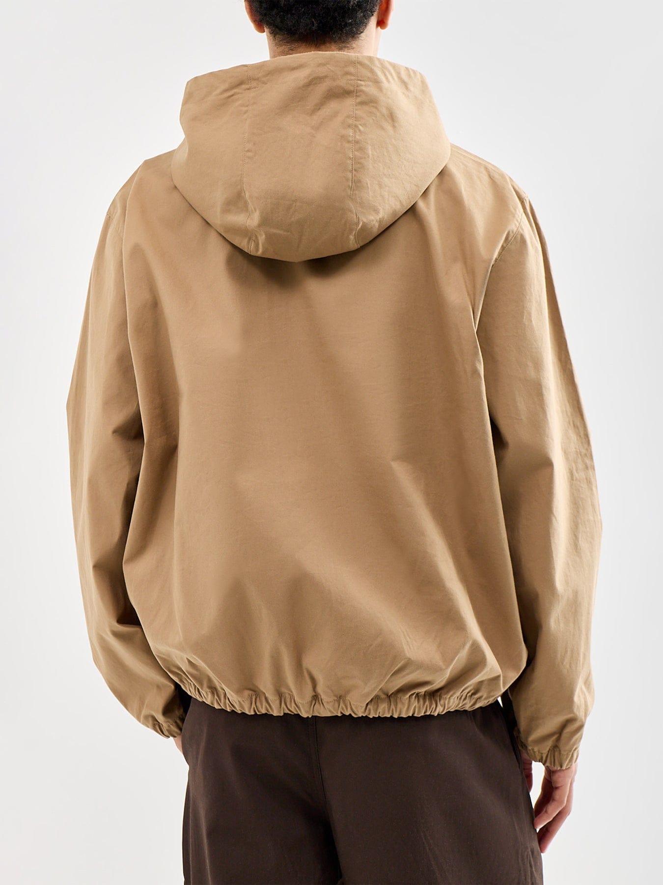 Lacoste Poplin Anorak Jacket Beige