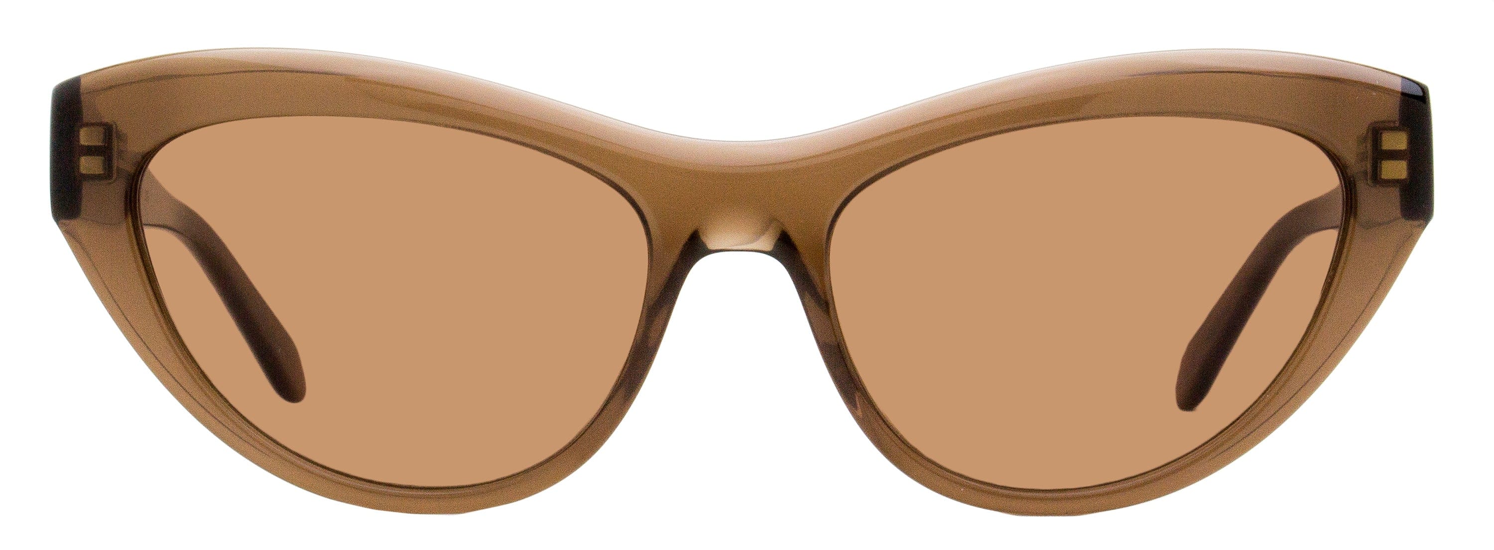 Ferragamo Cat Eye Sunglasses SF1103S 232 Transparent Brown 55 mm