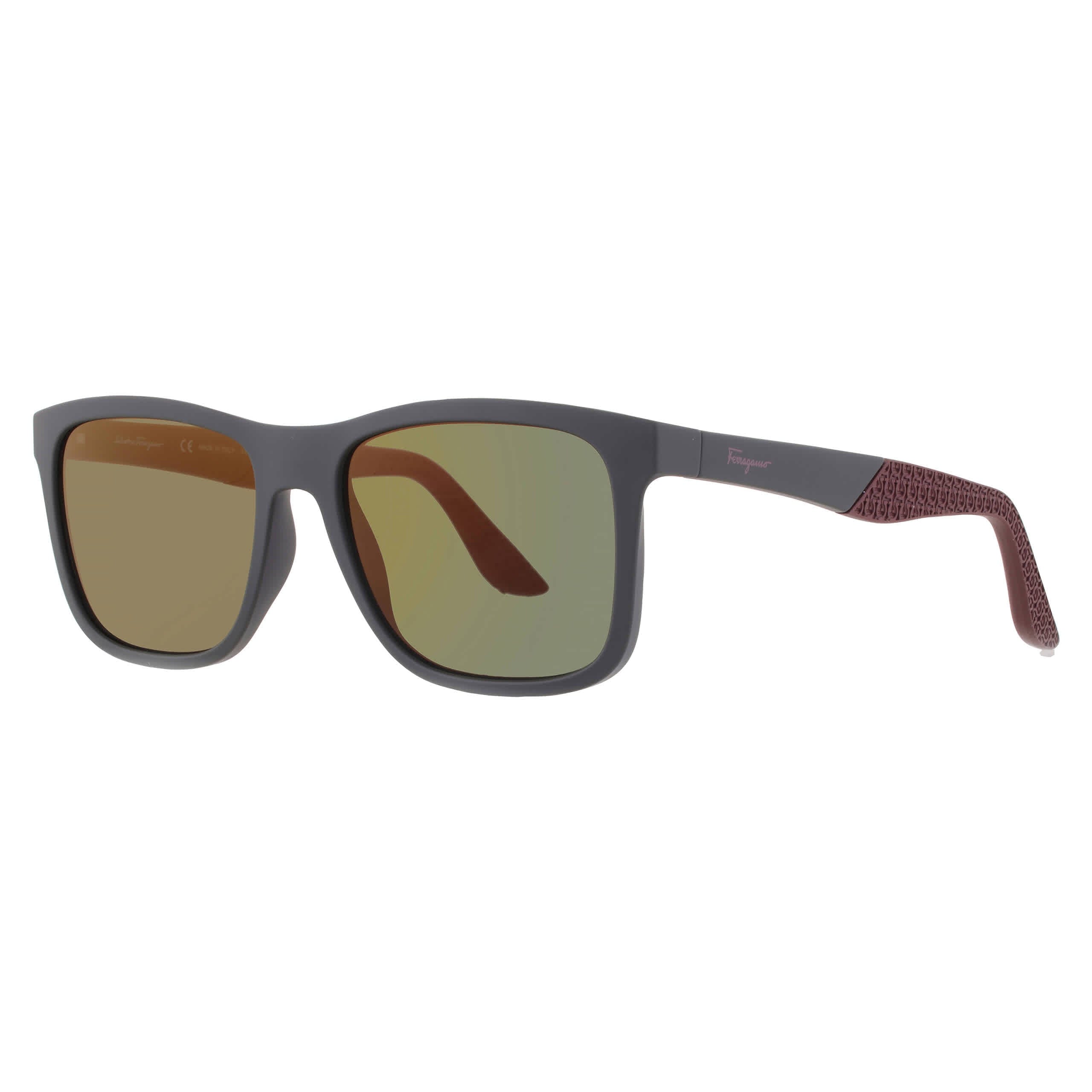 Ferragamo Green Square Unisex Sunglasses SF1028S 322 56