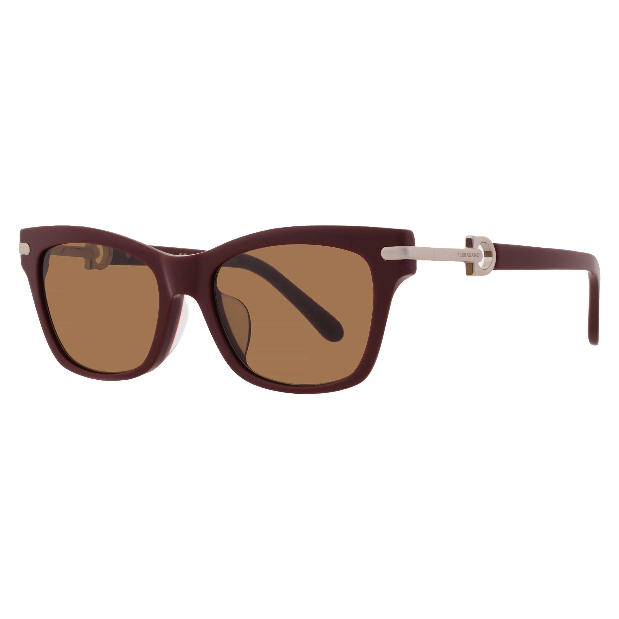 Ferragamo Brown Cat Eye Ladies Sunglasses SF2019SLB 601 54