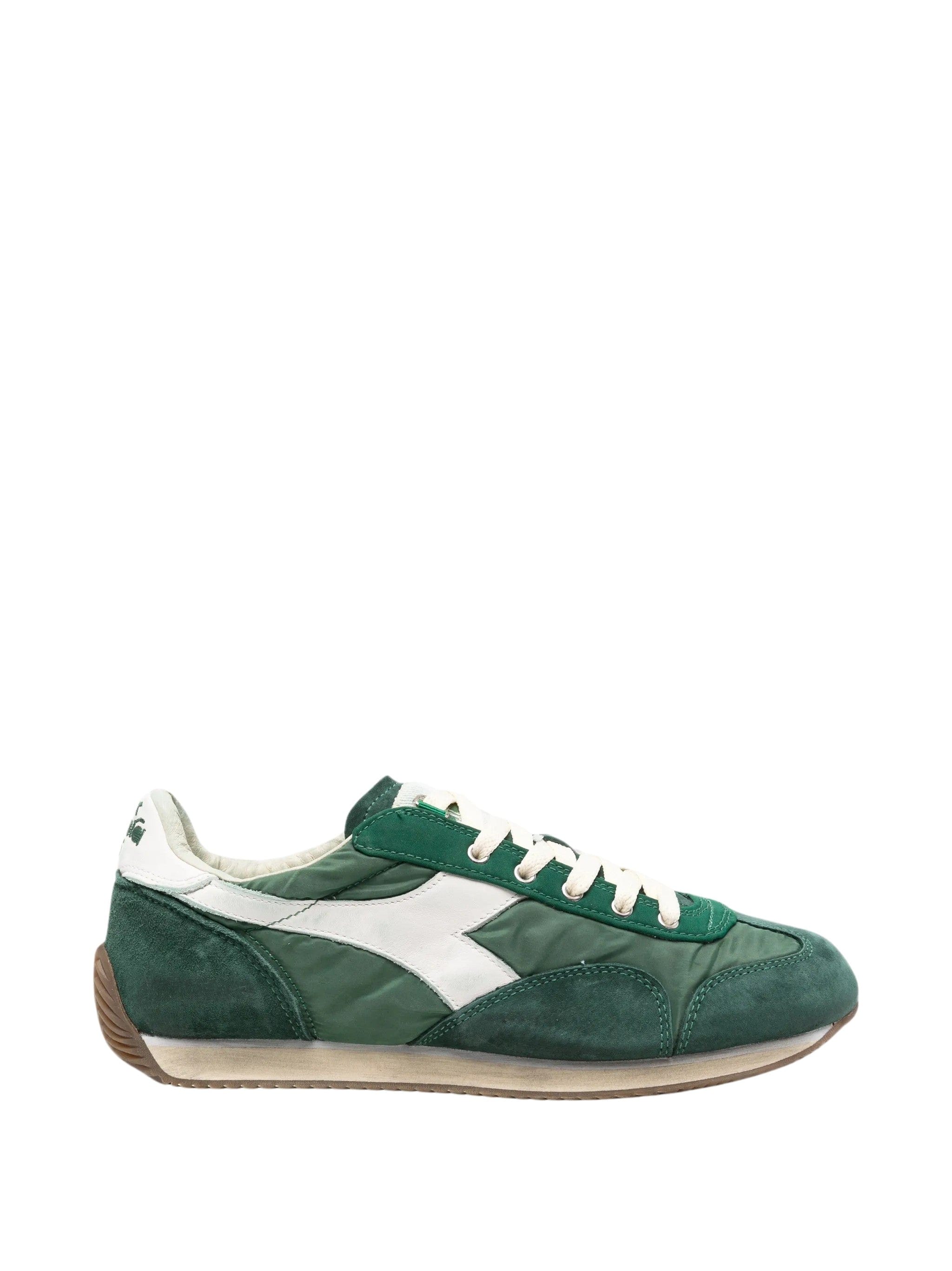 Vintage Equipe Vela Vintage Green Suede - and - Nylon Sneakers