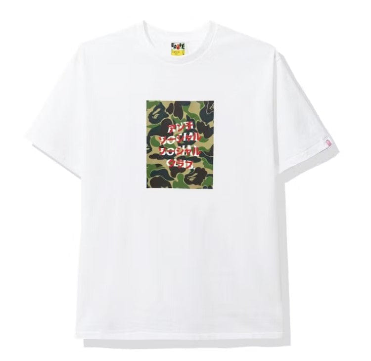 BAPE Anti Social Social Club Cancelled T - shirt White