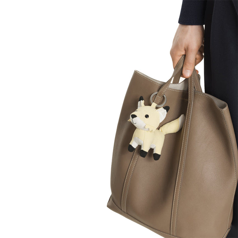 Maison Kitsuné Fox Bag Charm - Straw