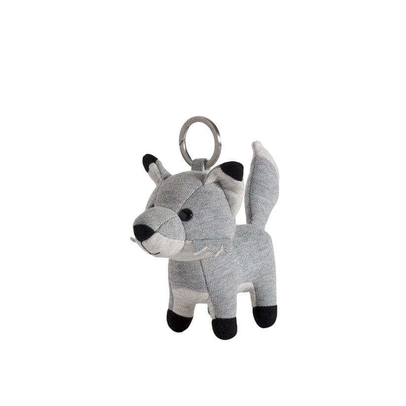 Maison Kitsuné Fox Bag Charm - Grey Melange