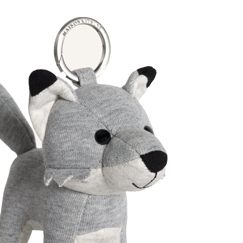 Maison Kitsuné Fox Bag Charm - Grey Melange