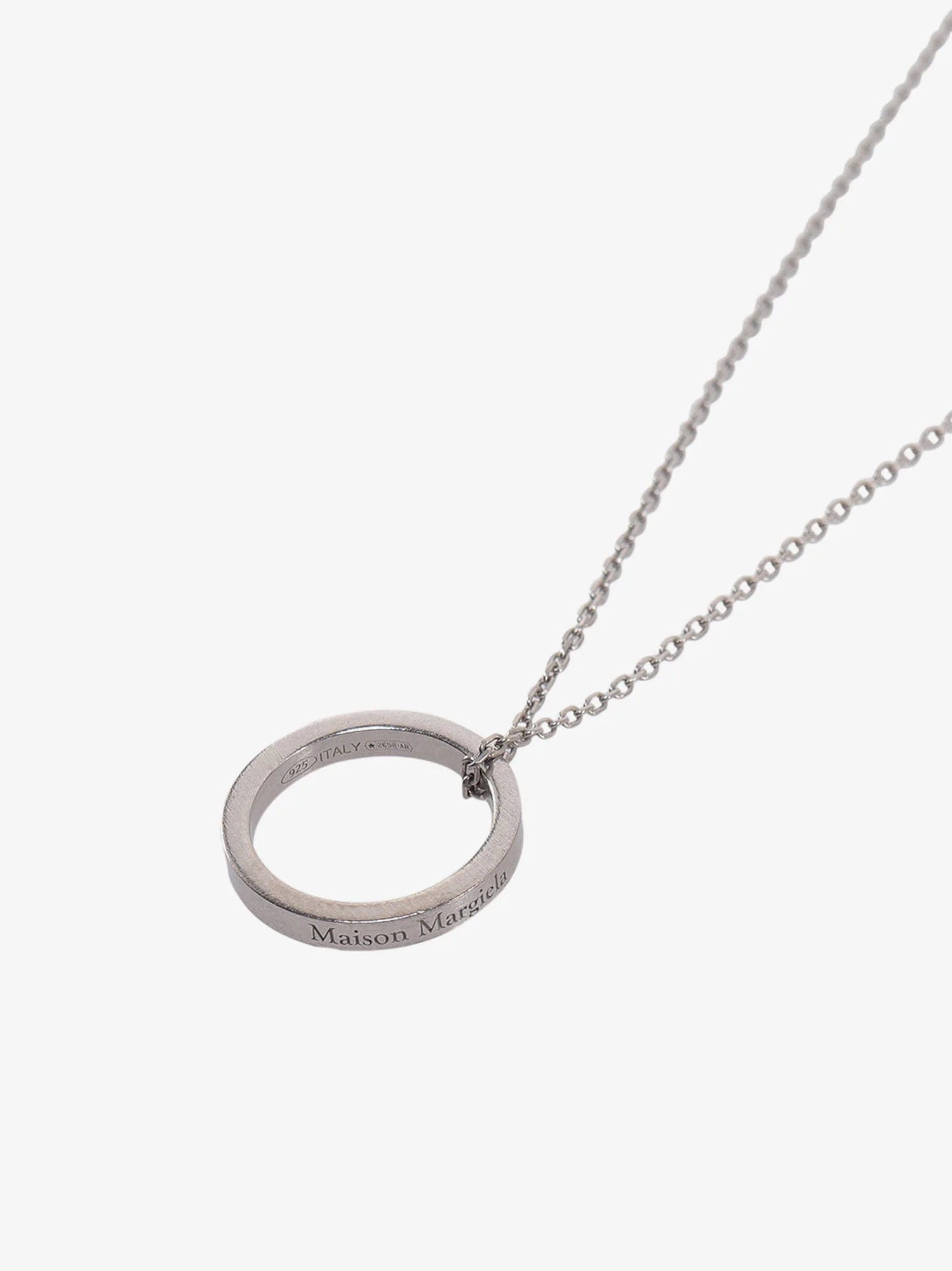 Maison Margiela LOGO RING Necklace - Silver