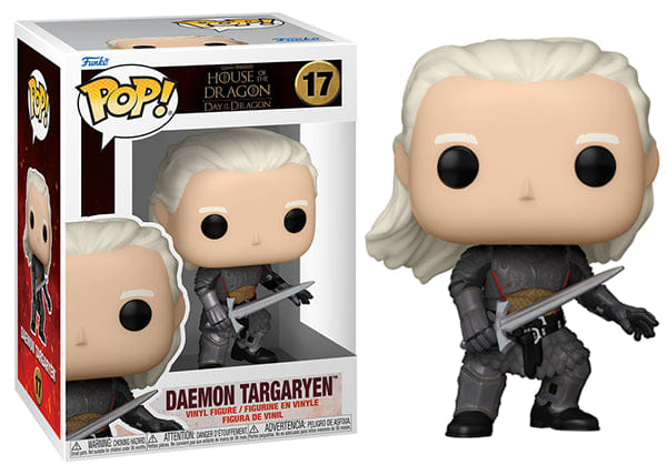 Funko Pop! Daemon Targaryen, with Dark Sister, House of the Dragon 17 Vinyl Figure in PopShield Protector