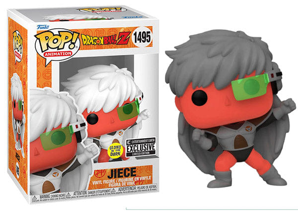 Funko Pop! Jiece Glow in the Dark, Dragon Ball Z 1495 - Entertainment Earth Exclusive Vinyl Figure in PopShield Protector