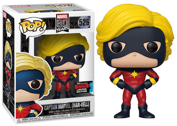 Funko Pop! Captain Marvel Mar - Vell, First Appearance 526 - 2019 Fall Convention Exclusive Vinyl Figure in PopShield Protector