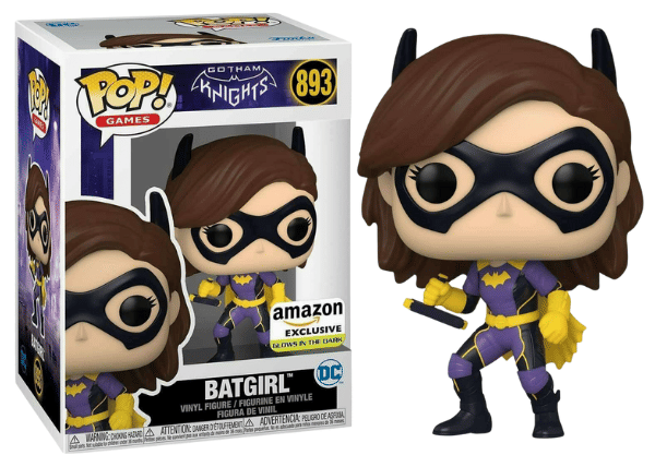 Funko Pop! Batgirl Glow in the Dark, Gotham Knights, Games 893 - Amazon Exclusive Vinyl Figure in PopShield Protector