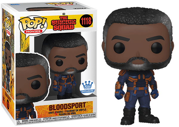 Funko Pop! Bloodsport Unmasked, The Suicide Squad Movie 1118 - Funko Shop Exclusive Vinyl Figure in PopShield Protector