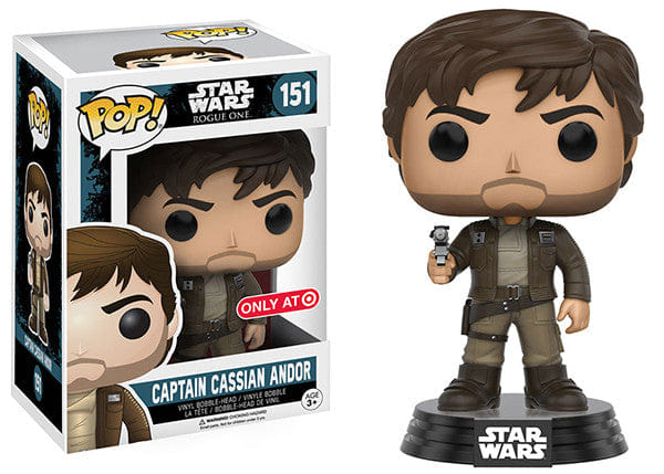 Funko Pop! Captain Cassian Andor Brown Jacket, Rogue One 151 - Target Exclusive Vinyl Figure in PopShield Protector