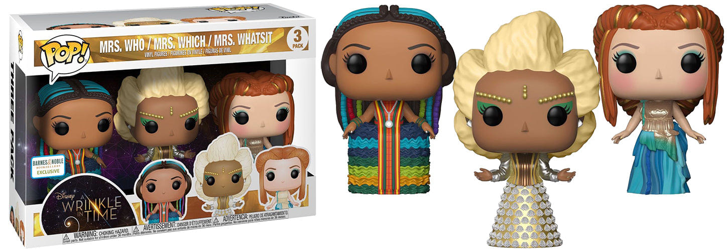 Funko Pop! Mrs. Who, Mrs. Which & Mrs. Whatsit A Wrinkle in Time 3 - pk - Barnes & Noble Exclusive Vinyl Figure