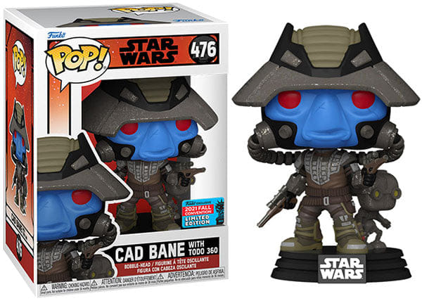 Funko Pop! Cad Bane w/ Todo 360 Bad Batch 476 - 2021 Fall Convention Exclusive Vinyl Figure in PopShield Protector