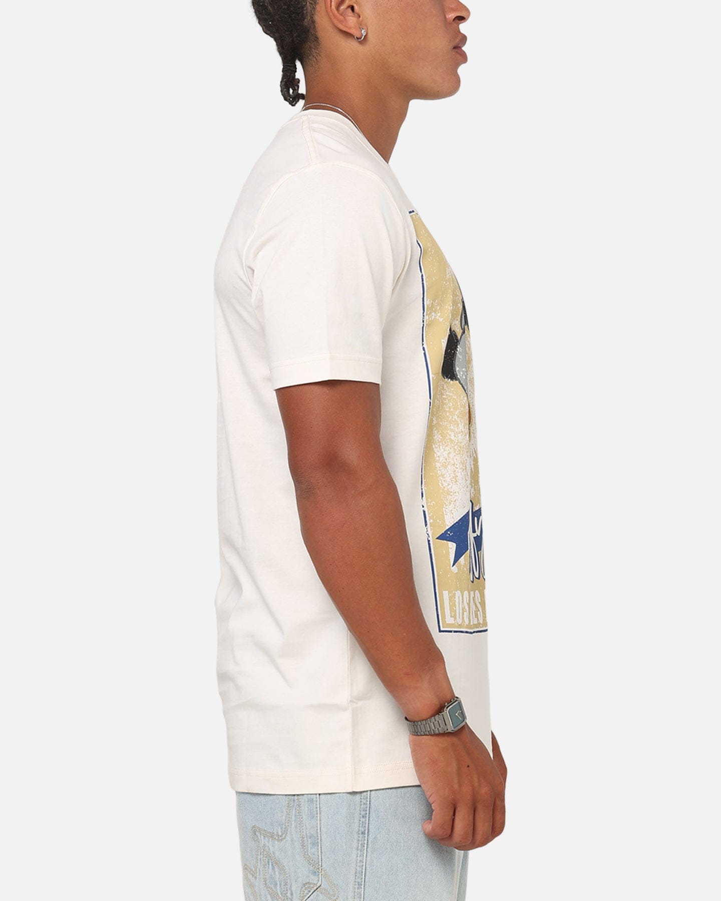 New Era Los Angeles Dodgers Looney Tunes Daffy Duck T - Shirt Light Beige