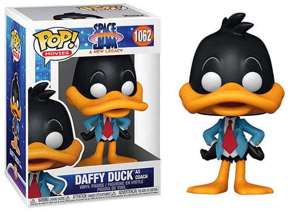 Funko Pop! Daffy Duck as Coach Space Jam A New Legacy 1062 Vinyl Figure in PopShield Protector