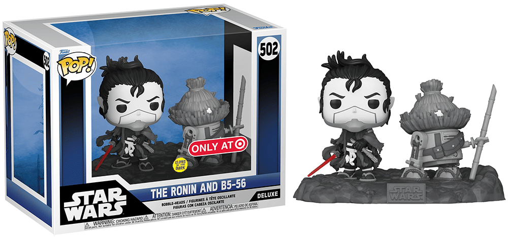 Funko Pop! The Ronin and B5 - 56 Deluxe, Glow in the Dark, Star Wars Visions 502 - Target Exclusive Vinyl Figure