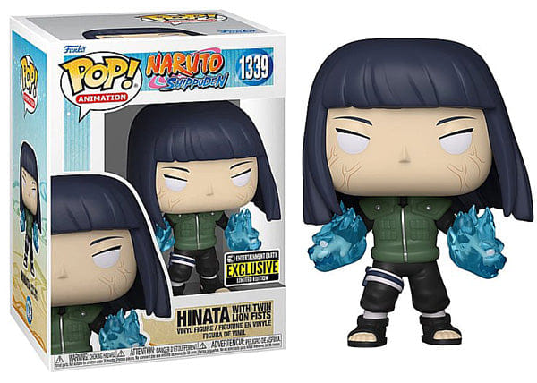 Funko Pop! Hinata w/ Twin Lion Fists Naruto 1339 - Entertainment Earth Exclusive Vinyl Figure in PopShield Protector
