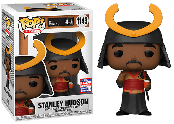 Funko Pop! Stanley Hudson Warrior, The Office 1145 - 2021 Summer Convention Exclusive Vinyl Figure in PopShield Protector