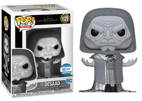 Funko Pop! DeSaad Metallic, Justice League Movie 1125 - DC Shop Exclusive/4500 Made Vinyl Figure in PopShield Protector
