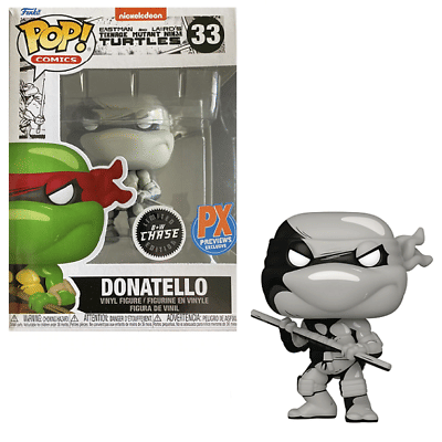 Funko (Box Damage) Funko Pop! Eastman And Laird's Teenage Mutant Ninja Turtles Donatello (B&W Chase) #33