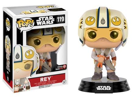 Funko (Light Box Damage) Funko Pop! Star Wars The Force Awakens Rey (X Wing Helmet) Exclusive #119