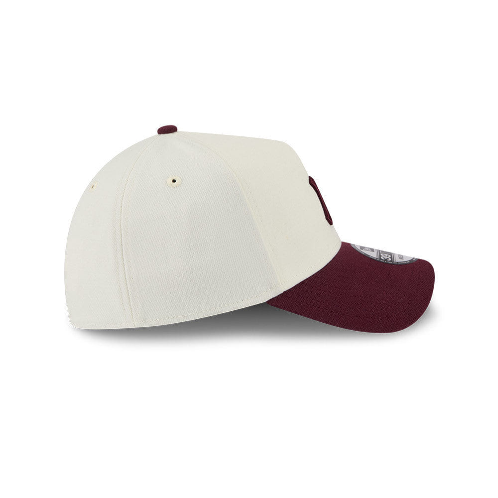 New Era N.Y Yankees 39Thirty A - Frame Stretch - Fit Cap (Cream/Burgundy)