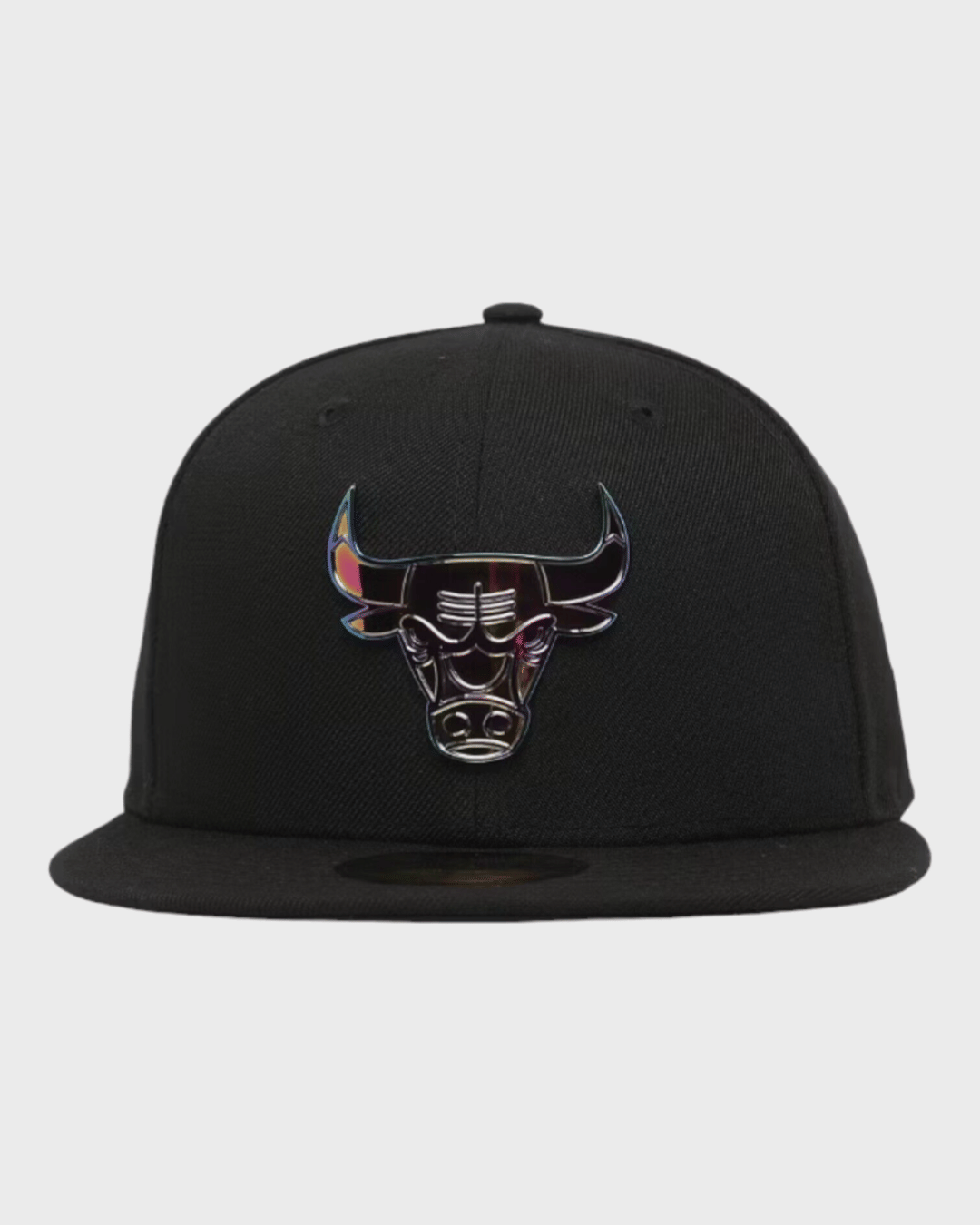 New Era Chicago Bulls Metal Pack 59FIFTY Fitted Hat Black / Iridescent