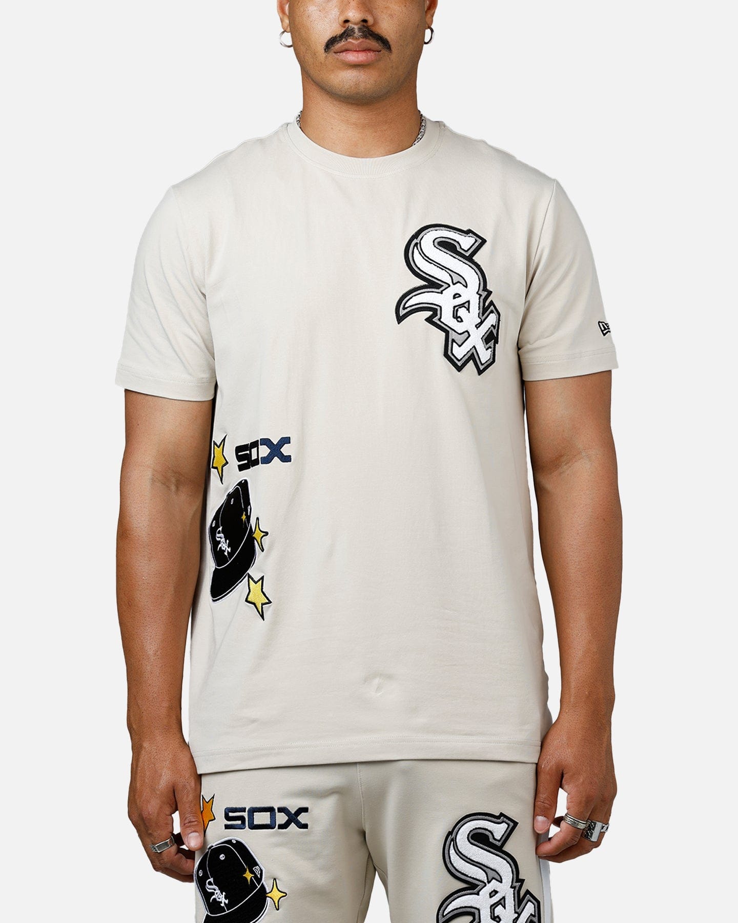 New Era Chicago White Sox Logo Select Summer T - Shirt Stone