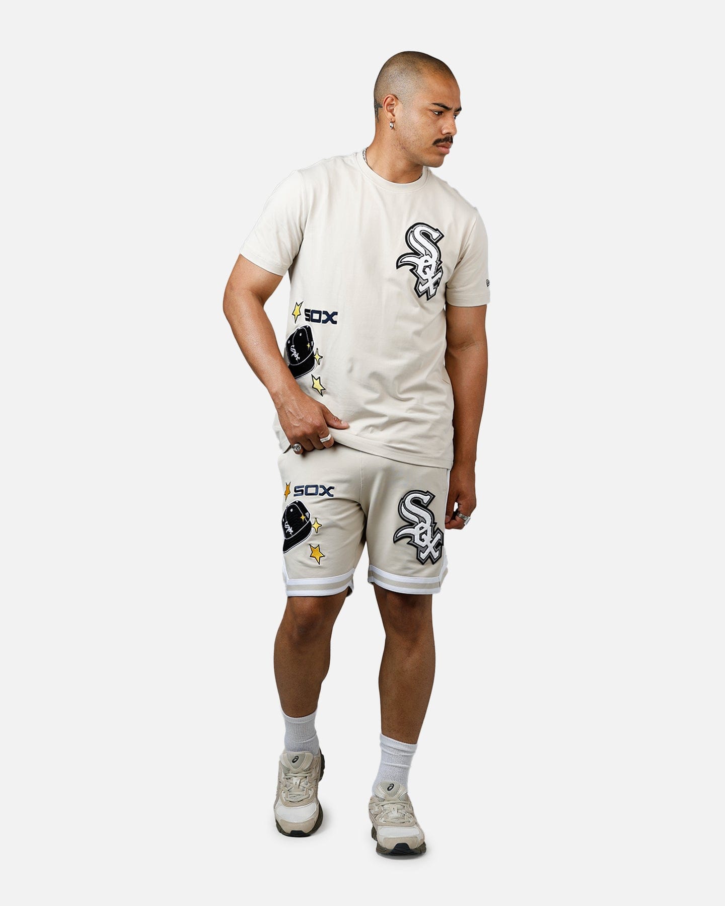 New Era Chicago White Sox Logo Select Summer T - Shirt Stone