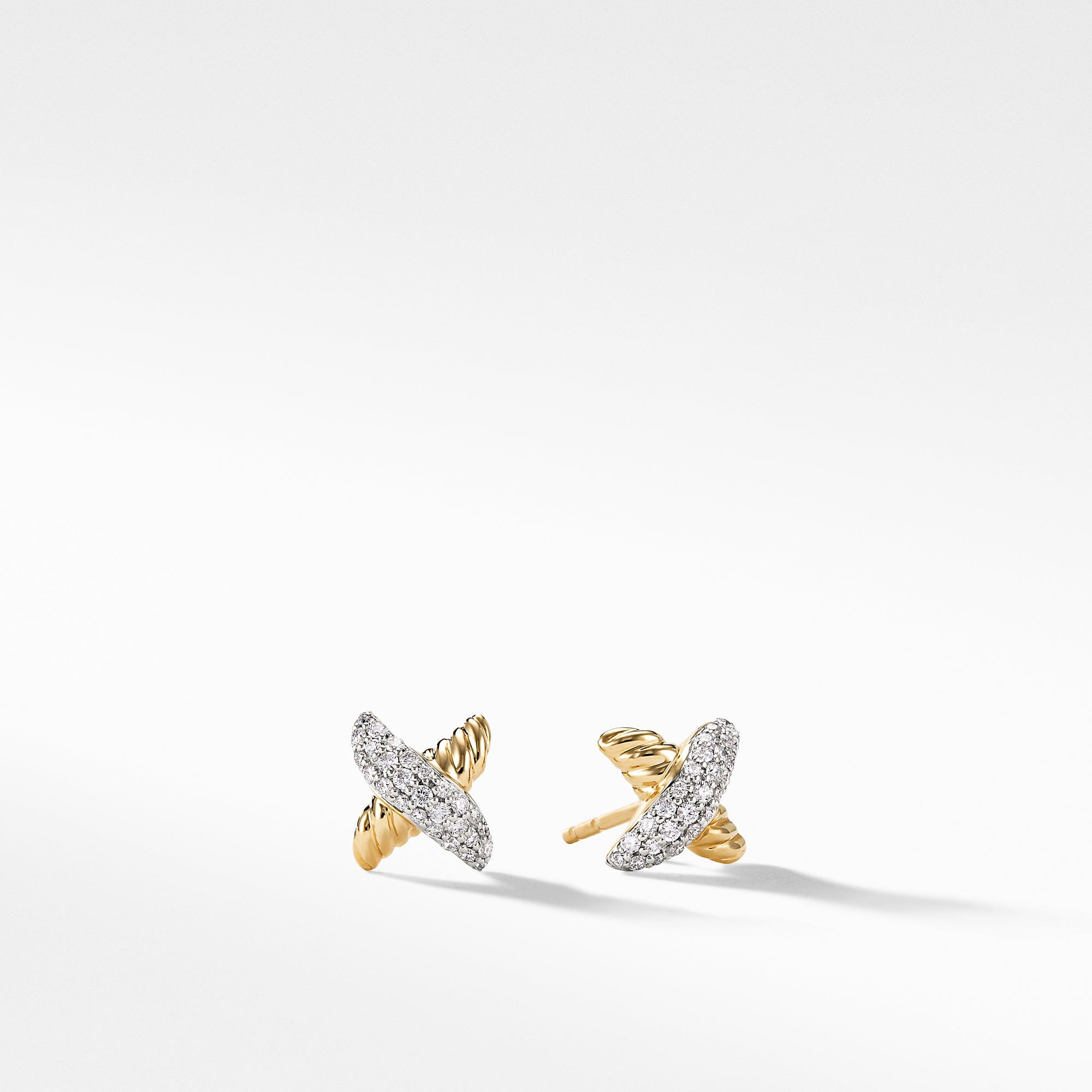 David Yurman The x Collection Earring in 18 - Karat Yellow Gold