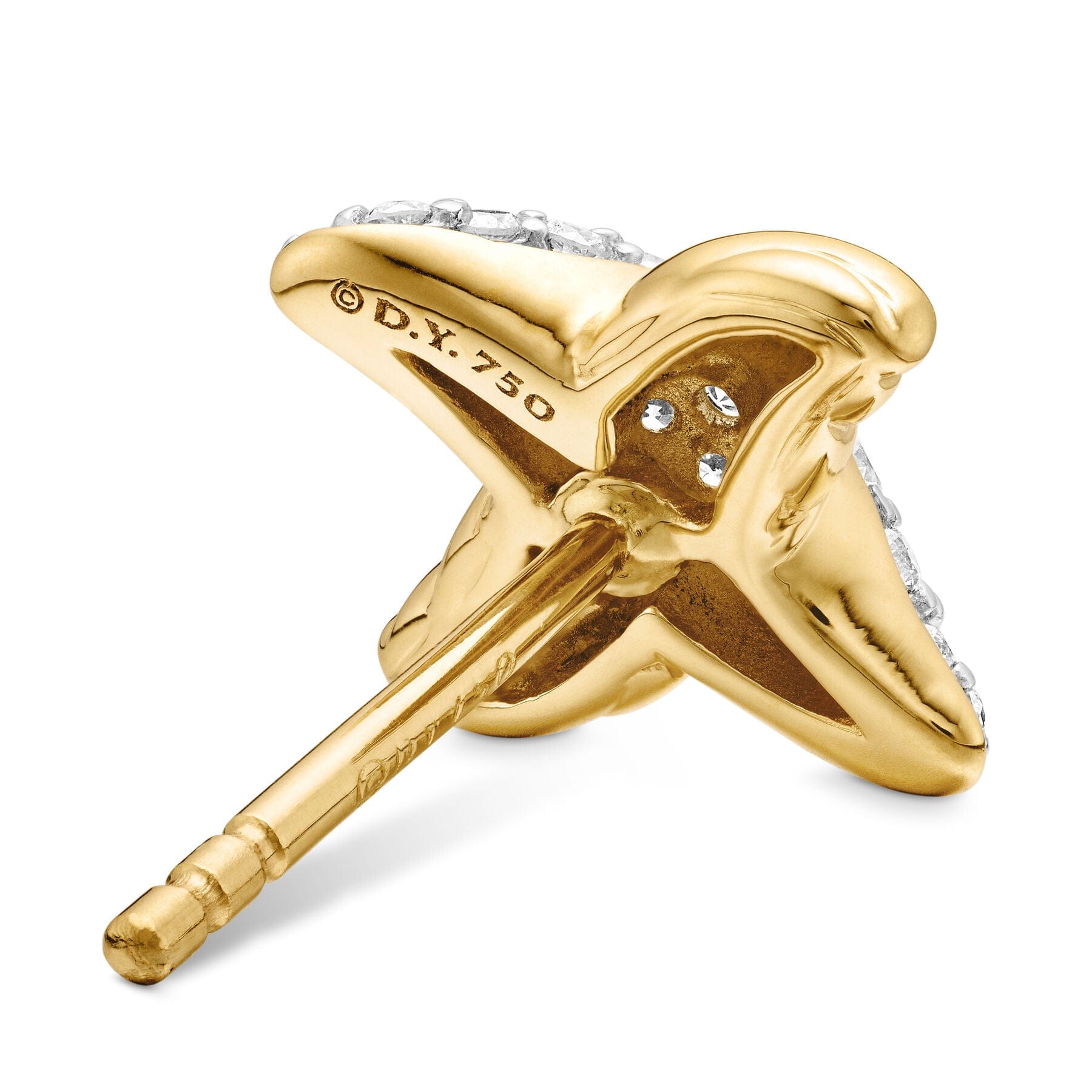 David Yurman The x Collection Earring in 18 - Karat Yellow Gold