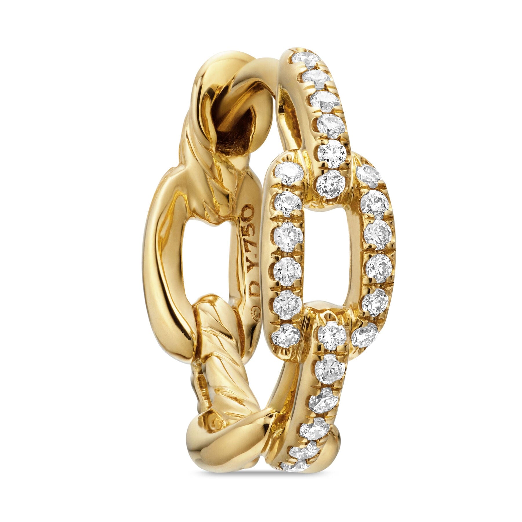 David Yurman The Stax Collection Earring in 18 - Karat Yellow Gold