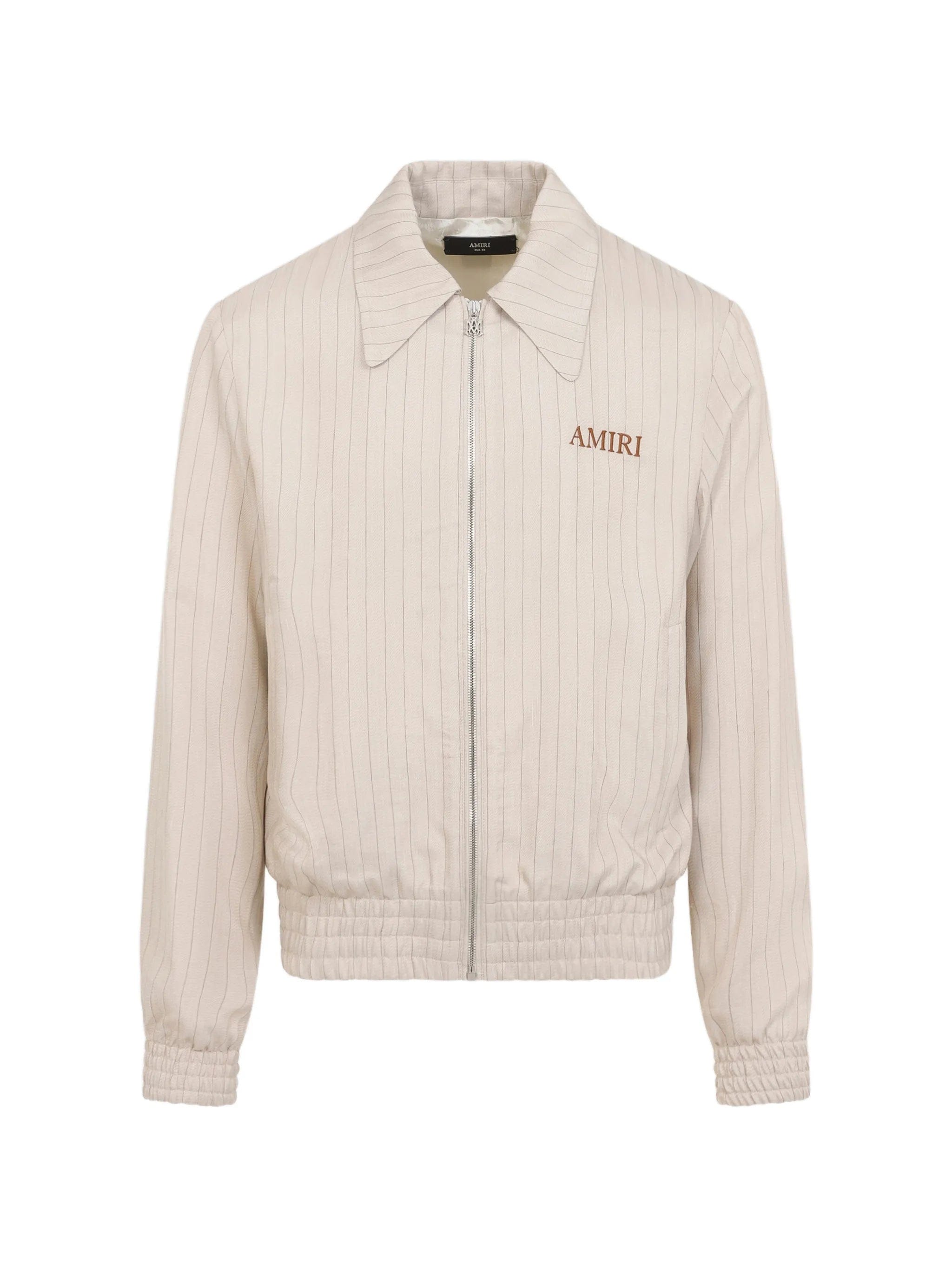 AMIRI striped zip - up jacket