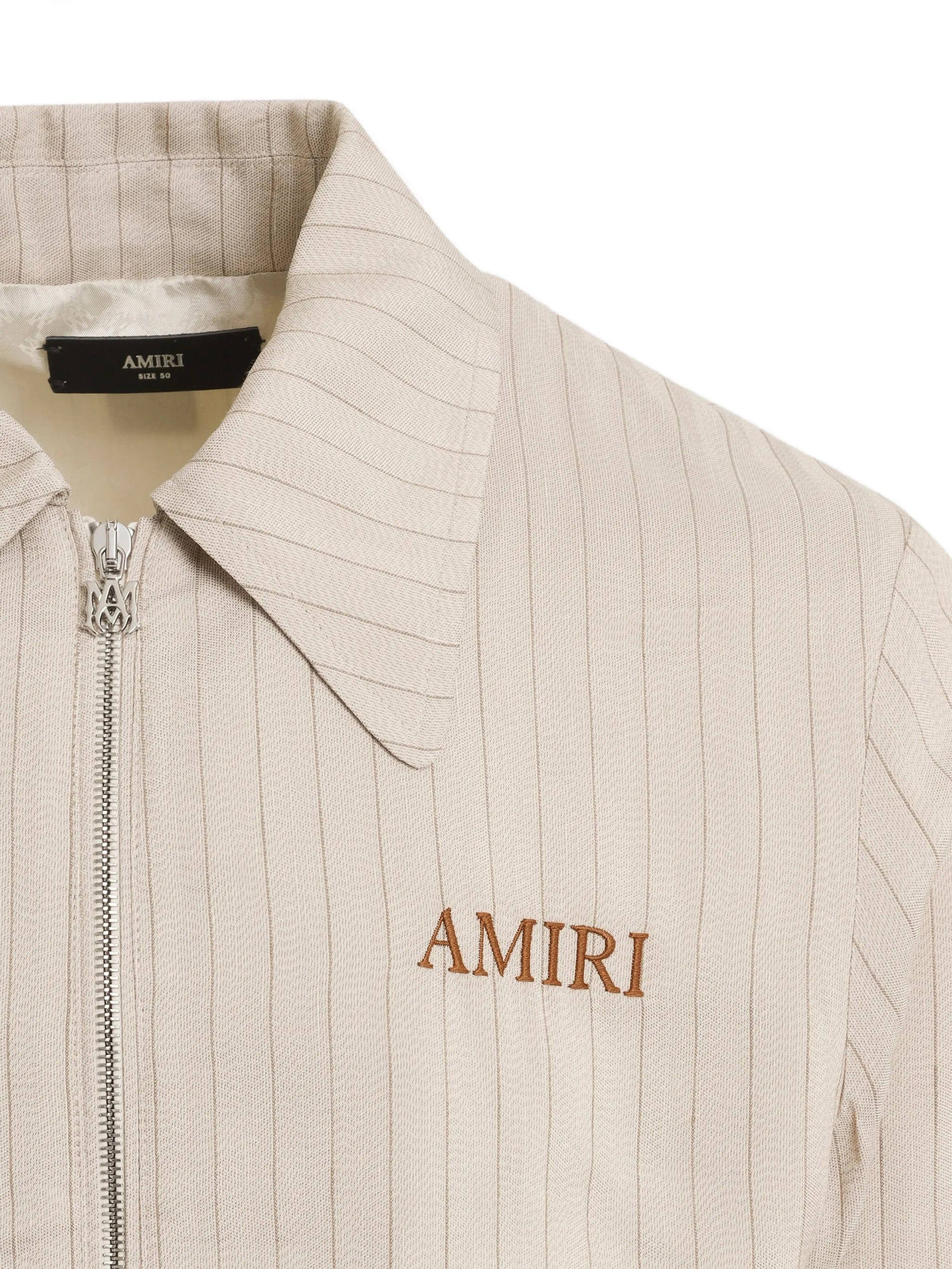 AMIRI striped zip - up jacket